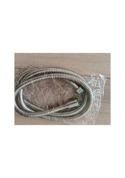 Duş Ahize Hortumu Krom Spiral İç Boru Çelik Zırhlı 140 Cm Metalik