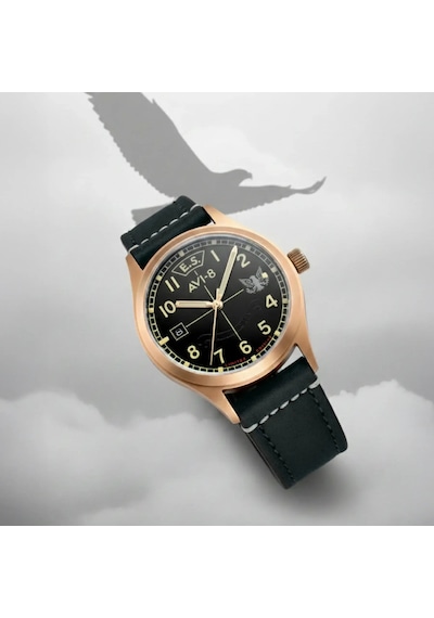 AVI-8 AV-4145-01 Limited Edition Otomatik Erkek Kol Saati Bronz