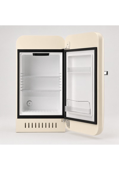 Elektromarla Retro Minibar Mini Buzdolabı Bej