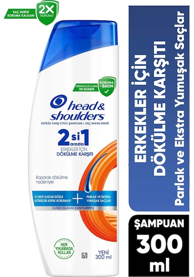 Head And Shoulders H&s 300 Ml Men Şampuan 2-1 Erkeklere Özel Tüm Saç Tipleri