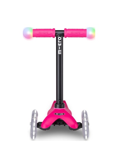 Micro Mini2grow Deluxe Magic Led 3 Tekerlekli Scooter Pink