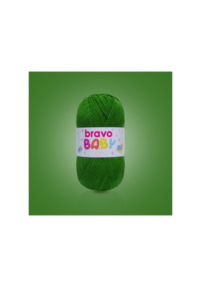 Baby Tüylenmez Anti Pilling Bebek Yünü 100 Gr 250 Metre Renk Kodu: 320 Yeşil