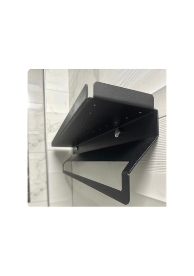 Banyo Mutfak Rafı Havluluk Sabunluk Siyah - 803398723 Siyah