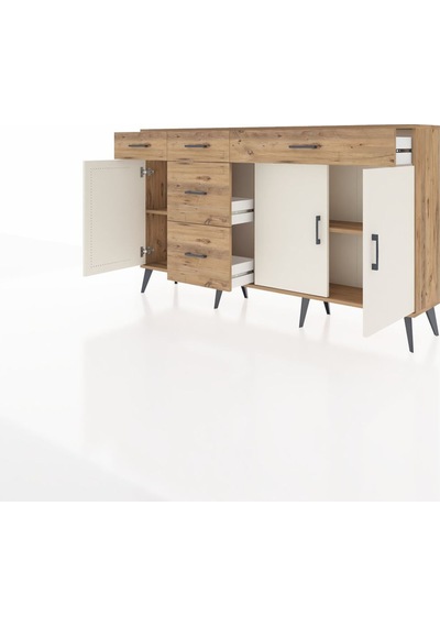 Arges Konsol 2 Raflı 5 Çekmeceli 3 Kapaklı 176x30x99 Çam-aytaşı/çam Aytası/atlas Çam - Atlas Çam Arges Konsol 2 Raflı 5 Çekmeceli 3 Kapaklı 176x30x99 Çam-aytaşı/çam Aytası/atlas Çam - Atlas Çam