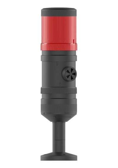 Mesan Ø70 1 Kat Işıklı Kolon Xenon Çakar Buzzer Tüp Montaj Kırmızı 12vdc Ms 412.1.12vdc
