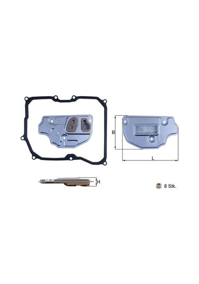 Mahle Şanzuman Yağ Filtresi Conta İle Beraber Golf5/6-jetta-passat-a3-leon Bag-blf-blp-bse 1.6-1.6 Fsı Mahle Hx256d 09g325429a 09g321370