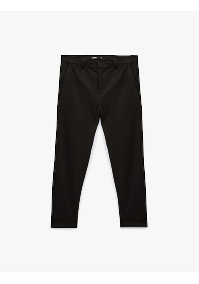 Koton Slim Fit Normal Bel Cepli Kumaş Pantolon Kahverengi 6sam40003hk Kahve