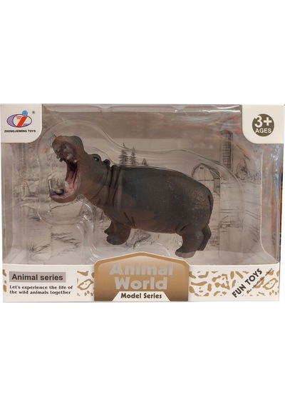 Calimera Toys Hayvan Figürleri Oyuncak Hipopotam Su Aygırı Ağzı Açık Hayvan