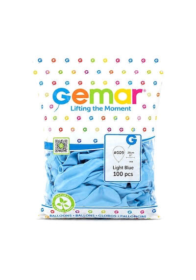 İç Mekan - Açık Mavi Balon 10 Inc - 26cm - 100pcs 5468 Çok Renkli