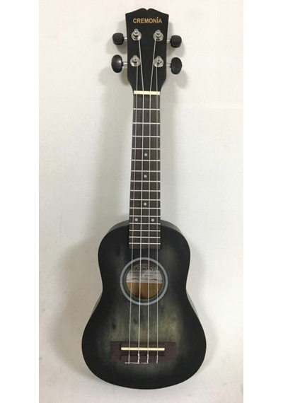 Cremonia Au-H01A-21Bk Soprano Ukulele Mat Siyah
