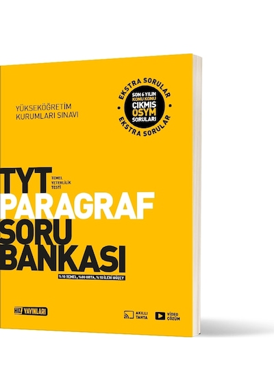 Hız Yayınları Tyt Paragraf Soru Bankası Yeni