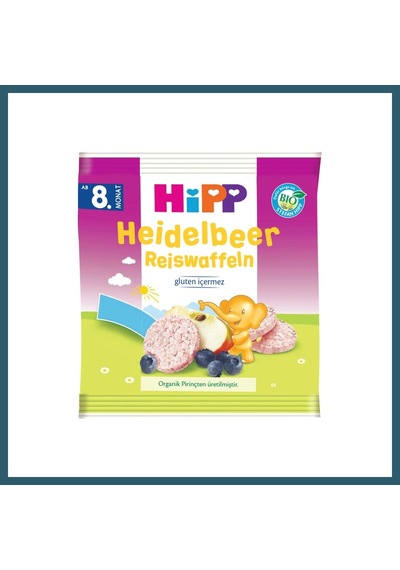 Bezos Organik Yabanmersinli Pirinçli Bebek Gofreti 30 Gr Ob