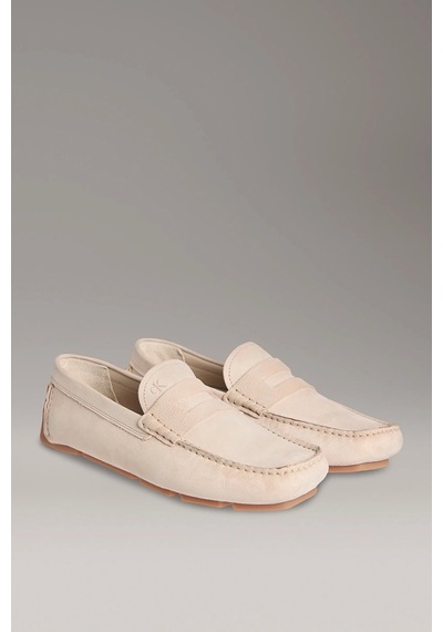 Calvin Klein Nubuk Penny Driver Erkek Bej Sneaker Hm0hm01866-ace Bej
