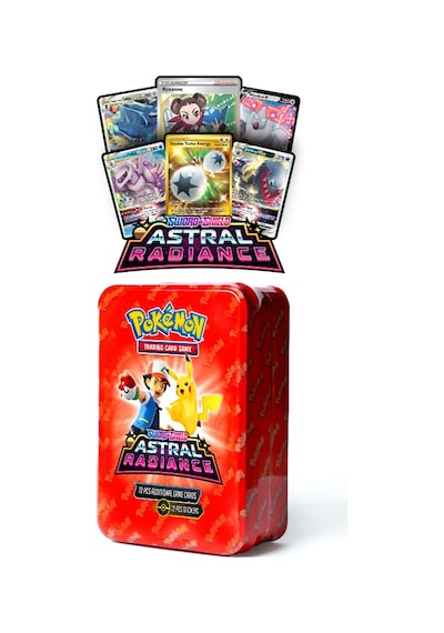 Pokemon 72'li Oyun Kartı Metal Kutu Sword Shield Astral Radiance