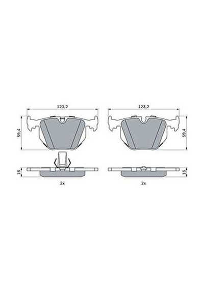 Bmw 7 E38 735i İl 3.5 1994-2002 Bosch Arka Balata 21486