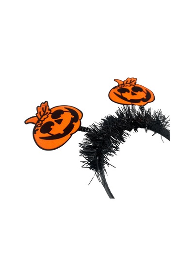 Halloween Cadılar Bayramı Komik Bal Kabağı Simli Parti Tacı Tüylü Diğer