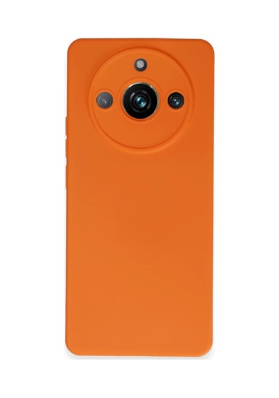 Realme 11 Pro Kılıf Nano İçi Kadife Silikon - Turuncu 0.2M-Çok Renkli