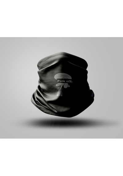 Buffalo F Ck Tasarımlı Motorcu Buff Maske Outdoor Boyunluk Unisex Bandana Siyah