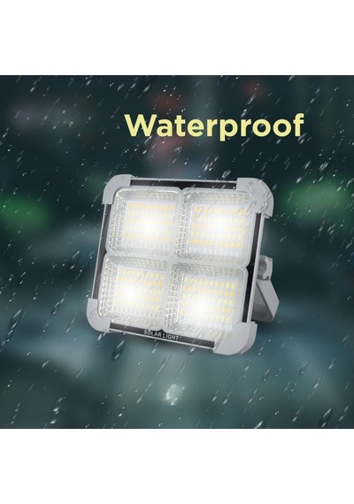 Seyyar Solar Led Projektör Gri Renk Cata 200w Güneş Enerjili Portatif Led Işık Taşınabilir Sokak Aydınlatması I