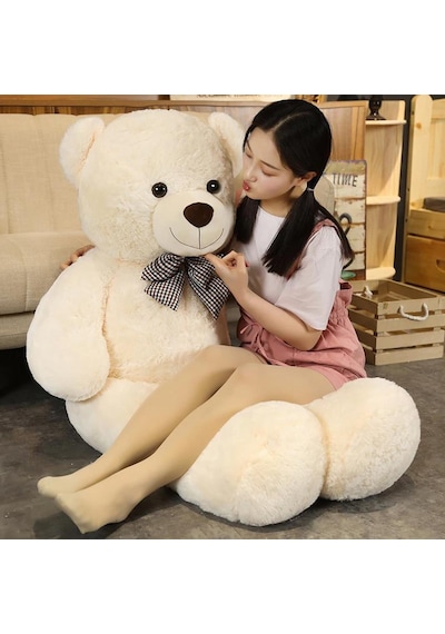 Peluş Ayı 120 cm Papyonlu Sevimli Ayı - Sevgiliye En Özel Hediye