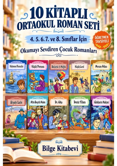 10 Kitaplı Dünya Çocuk Klasikleri Seti - 4. 5. 6. 7. Ve 8. Sınıflar İçin Öğretmen Tavsiyeli Okumayı Sevdiren-3