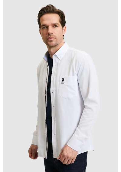 U.S. Polo Assn. U.s. Polo Assn. Erkek Beyaz Gömlek Basic 50324722-vr013