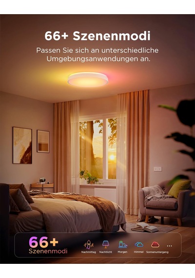 Govee Tavan Lambası Rgbıc 48,5w, Akıllı Led Tavan Işığı 4300lm Matter, Alexa Ve Google Assistant İle Uyumlu, Tavan Lambası Led Ø38cm Lamba Oturma Odası Yatak Odası İçin Arkadan Aydınlatmalı Kısılabilir Siyah Govee Tavan Lambası Rgbıc 48,5w, Akıllı Led Tavan Işığı 4300lm Matter, Alexa Ve Google Assistant İle Uyumlu, Tavan Lambası Led Ø38cm Lamba Oturma Odası Yatak Odası İçin Arkadan Aydınlatmalı Kısılabilir Siyah
