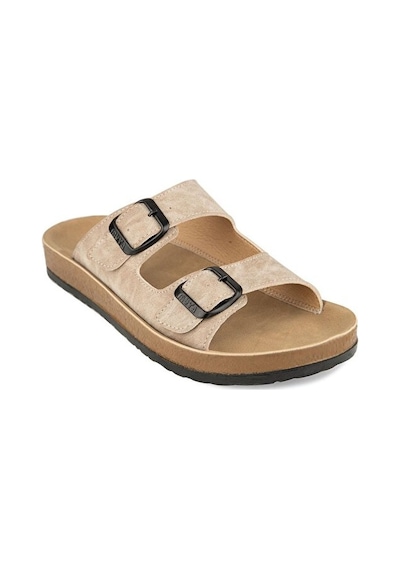 Muya Yuna Anatomik Taban Unisex Terlik Krem