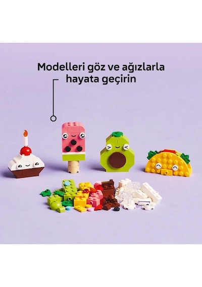 LEGO® Classic Yaratıcı Yiyecek Arkadaşlar 11039 - 4 Yaş ve Üzeri Çocuklar için Yaratıcı Oyuncak Yapım Seti (150 Parça)