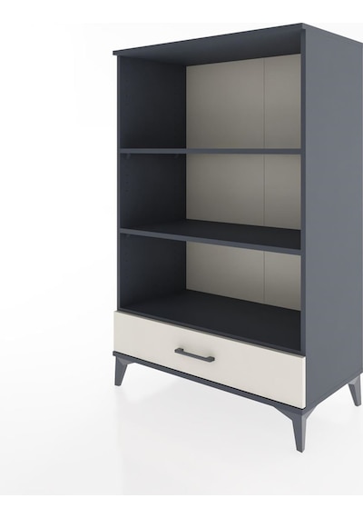 Hyperion Dolap 3 Raflı Tek Çekmeceli 88x44x134 Antrasit-aytaşı Antrasit