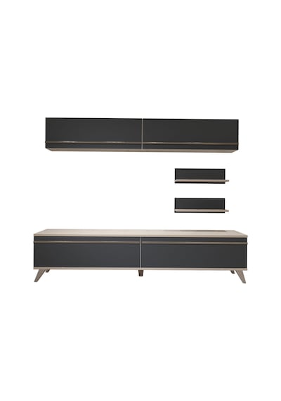 Decoraktiv Eko 5 Mdf Std Retro Tv Ünitesi Tv Sehpası Beyaz - Antrasit