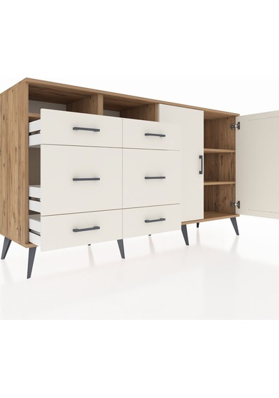 Kronos Konsol 4 Raflı 6 Çekmeceli 2 Kapaklı 176x59x99 Çam-aytaşı Aytası - Atlas Çam Kronos Konsol 4 Raflı 6 Çekmeceli 2 Kapaklı 176x59x99 Çam-aytaşı Aytası - Atlas Çam