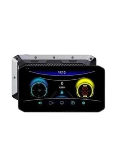 M8e Siyah Ultra Hd Wifi Ön+arka Kamera Ve Tekerlerk Basınç Göstergesi Motorsiklet Carplay