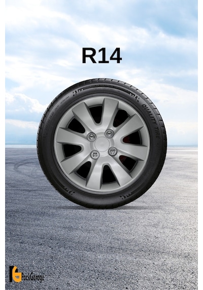 Honda Jazz 14'' İnç Jant Kapağı 4 Adet Gri G101