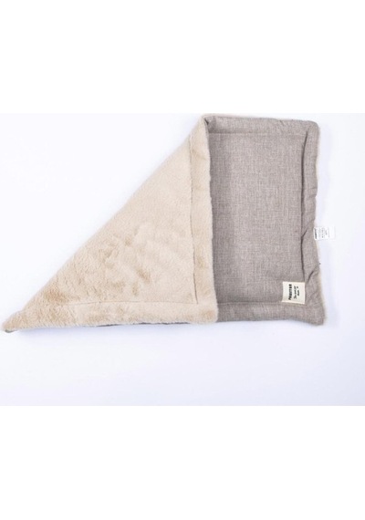 Pawstar Lüx Pet Mat Kedi Köpek Yatağı Yıkanabilir Bej 50-70cm