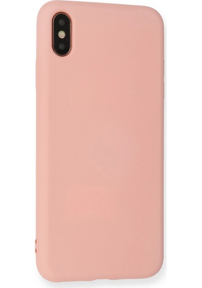 Gld-spt- Newface Apple Uyumlu iPhone Xs Max Kılıf Nano İçi Kadife Silikon - Pembe