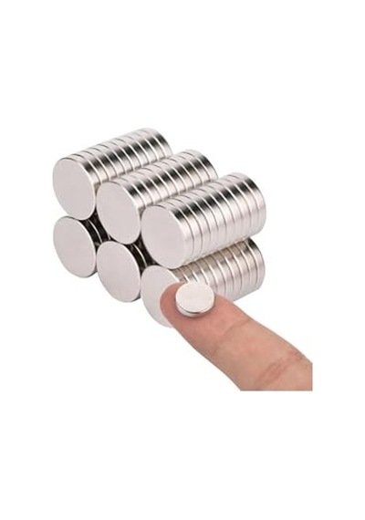 15 Adet Yuvarlak Neodyum Mıknatıs, 10x2 Mm, Güçlü Çekim