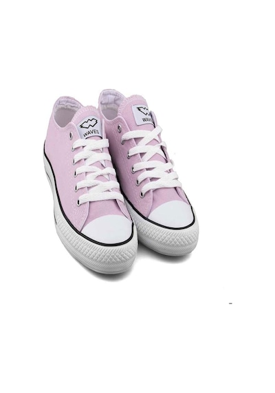 Waves 700 Keten Sneaker Ayakkabı Lila Beyaz 38 Lila - Beyaz