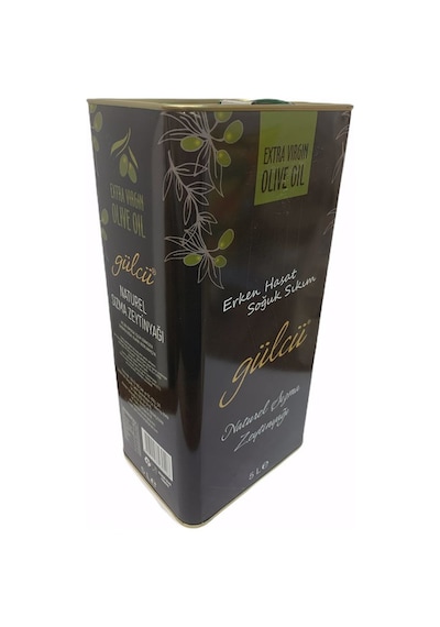 Gülcü Erken Hasat Soğuk Sıkım Natural Sızma Zeytinyağı Teneke 5 L
