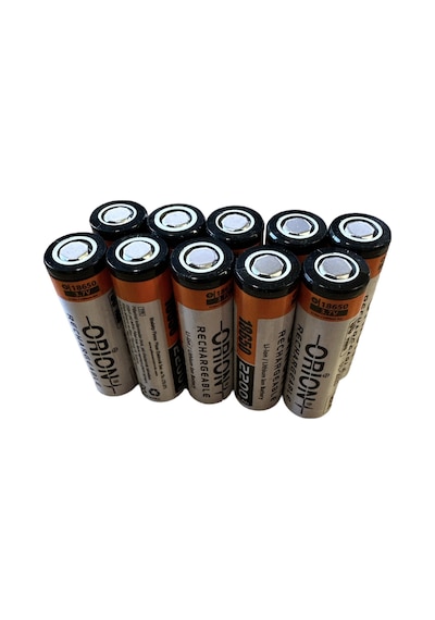 Orion 10 Adet 18650p 3.7v 2200mah 5c Şarj Edilebilir Pil 5c Anlı