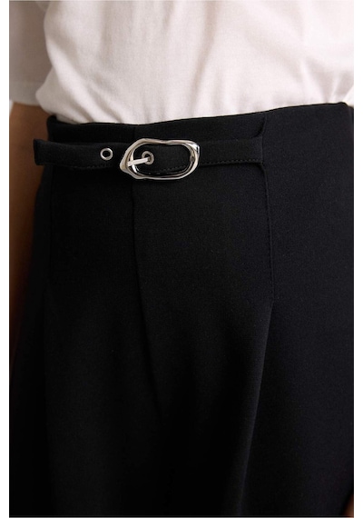 Defacto Wıde Leg Pantolon Kız Çocuk G7608a826smbk81 Siyah-bk81