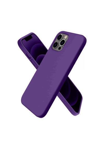 Newface Apple İphone 12 Pro Kılıf First Silikon - Mürdüm