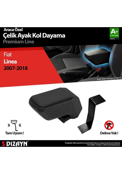 Fiat Linea Kol Dayama Kolçak Çelik Ayaklı Abs Siyah 2007-2018 A+kalite