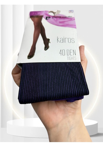 Pierre Cardin Paris Kairos Çift Renk Çizgili Modern 40 Den Kalın Mor