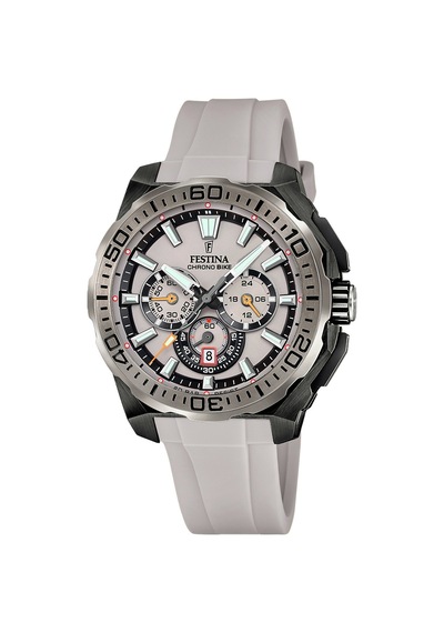 Festina F20726/1 Chrono Bike Quartz Silikon Gri 20 Atm 46 Mm Erkek Kol Saati