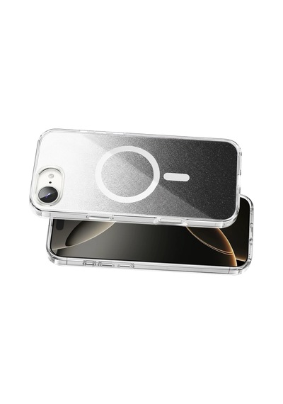Onegif Apple İphone 17e Sora Simli Magsafe Kapak - Siyah - Siyah