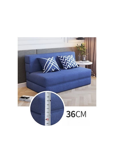 Good Night Twix Çift Kişilik Katlanır Yataklı Koltuk 120cm Açık Gri