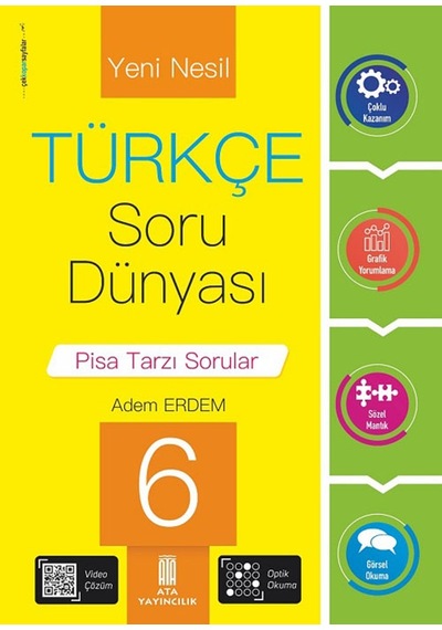 Ata 6.sınıf Türkçe Soru Dünyası + 18 Deneme Sınavı