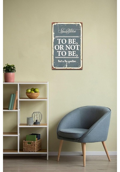 Kuşe Kağıt Duvar Posteri To Be Or Not To Be Retro Vintage Drtr0041 Kuşe Kağıt Duvar Posteri To Be Or Not To Be Retro Vintage Drtr0041