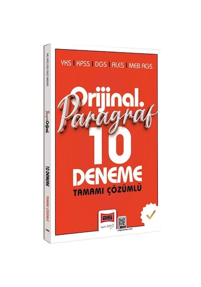 Yargı 2026 Kpss Meb-ags Ales Dgs Yks Paragraf Orijinal 10 Deneme Çözümlü